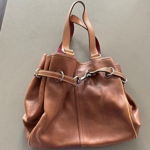 Vintage Coach Brown/Red Two Tone Purse